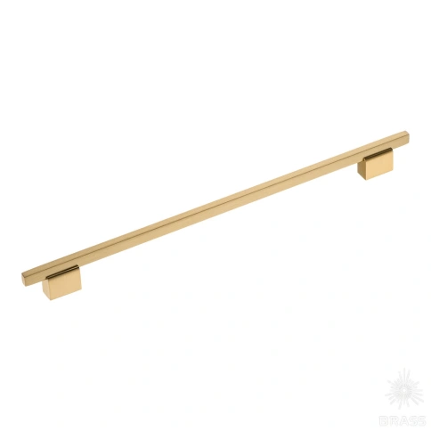 Brass Ручка скоба 2552-011-320 латунь сатинированная латунь 320 мм фото 1