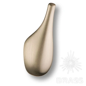 Brass Крючок мебельный однорожковый 2015 0028 NB матовый никель фото 1