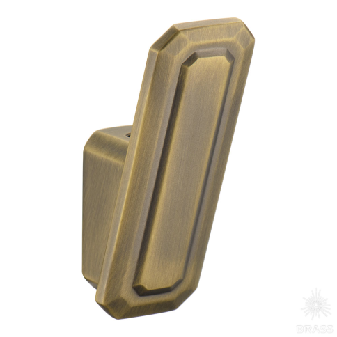 Brass Крючок мебельный однорожковый 7101 010MP30 состаренная латунь фото 1