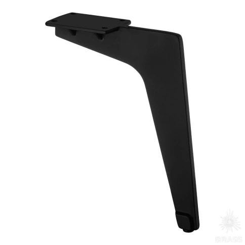 Brass Опора мебельная 1330 0200 Matt Black Milano матовый черный 200 мм фото 1