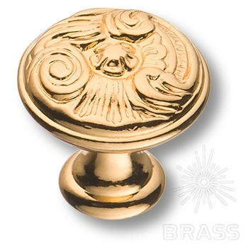 Brass Ручка кнопка 15.366.25.19 глянцевое золото 24K фото 1