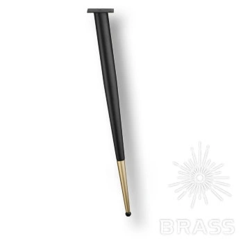 Brass опора мебельная KMA-0125-0710-B13-C25 Black/Matt Gold черный/матовое золото 710 мм фото 1