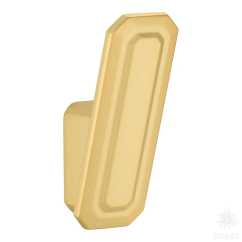 Brass Крючок мебельный однорожковый 7101 010PC35 матовое золото фото 1