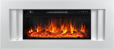 Каминокомплект Line 42 - Белый с очагом Vision 42 LOG LED фото 2