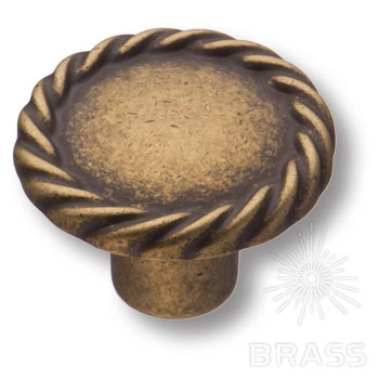 Brass Ручка кнопка 8581-831 старая бронза фото 1