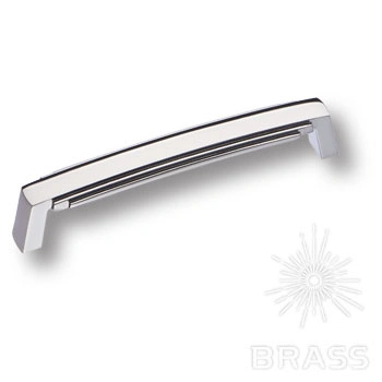 Brass Ручка скоба 4215 0128 CR глянцевый хром 128 мм фото 1