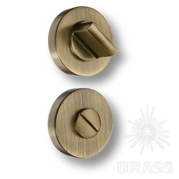 Brass Накладка с поворотной кнопкой RO12W6 ABM ROSET состаренная латунь фото 1