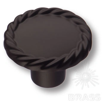 Brass Ручка кнопка 8581-810 черный фото 1