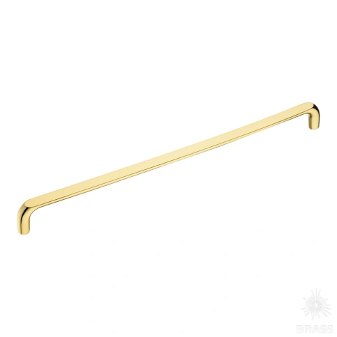 alt="Ручка скоба 395-320-Gold глянцевое золото 320 мм Brass купить в Иваново и России"