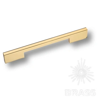Brass Ручка скоба 7327 0192 GL глянцевое золото 192 мм фото 1