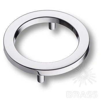 Brass Ручка кольцо 6220 Chrome глянцевый хром 64 мм фото 1