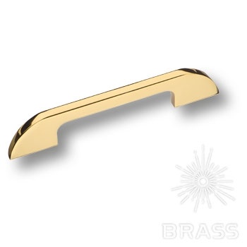 Brass Ручка скоба 7317 0128 GL глянцевое золото 128 мм фото 1