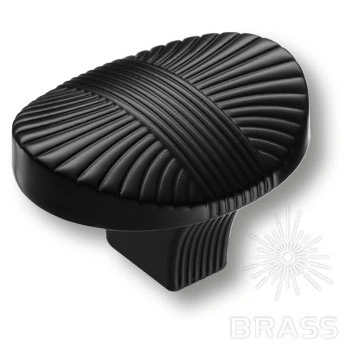 Brass Ручка кнопка 8491-032 черный фото 1