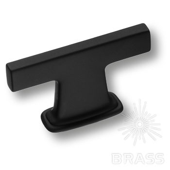 Brass Ручка кнопка 4110 016MP24 чёрный 16 мм фото 1