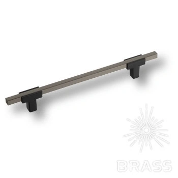 Brass Ручка рейлинг 778-160-Matt Black-Titanium чёрный-графит 160 мм фото 1