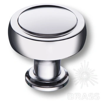 Brass Ручка кнопка 1915 0038 CR глянцевый хром фото 1