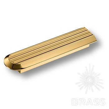 Brass Ручка скоба 9022 0096 GL глянцевое золото 96 мм фото 1