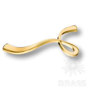 Brass Ручка скоба 8147L 0160 GL левая глянцевое золото 160 мм фото 1