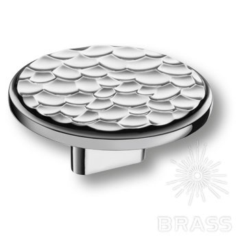 Brass Ручка кнопка 4195 016MP02 глянцевый хром 16 мм фото 1