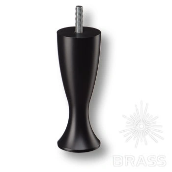 Brass Опора мебельная KAL-0104-0120-B13 черный 120 мм фото 1