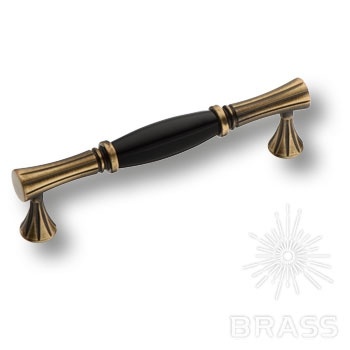 Brass Ручка скоба 2203-41-128-BLACK чёрный / античная бронза 128 мм фото 1
