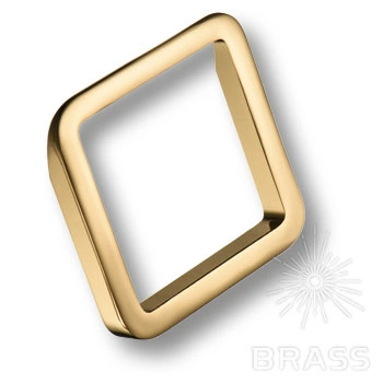 Brass Ручка кольцо 8230 0064 GL глянцевое золото 64 мм фото 1
