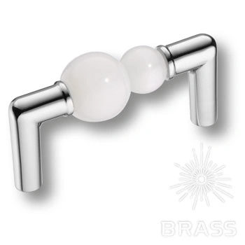 Brass Ручка скоба эксклюзивная коллекция Atomo 15.189.64 AT WH 07 глянцевый хром 64 мм фото 1