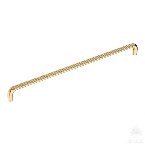alt="Купить Ручка скоба 396-320-Gold глянцевое золото 320 мм Brass. Мебельная фурнитура оптом и в розницу."