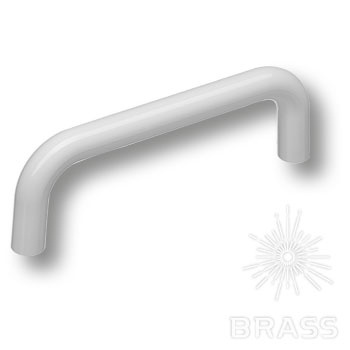 Brass Ручка скоба детская 627BL белый глянцевый 96 мм фото 1