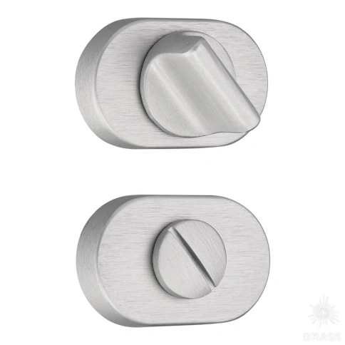 Brass Накладка с поворотной кнопкой RO16W6 ELX10 ROSET брашированный алюминий фото 1