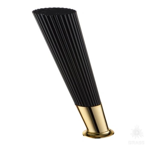 Brass Опора мебельная SUIT 3510 0160 Matt Black/Metalized Gold матовый черный/глянцевое золото 160 мм фото 1