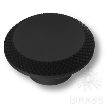 Brass Ручка кнопка 4102 002MP24 черный фото 1