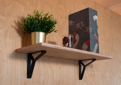 Полкодержатель угловой 903a BL покрытие Black фото 2