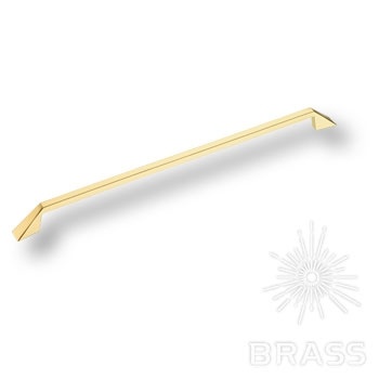 Brass Ручка скоба 6841-100 глянцевое золото 320 мм фото 1