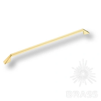 Brass Ручка скоба 6841-100 глянцевое золото 320 мм фото 1