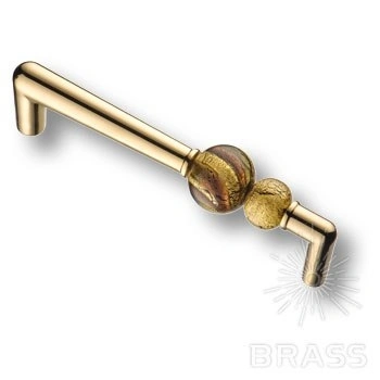 Brass Ручка скоба эксклюзивная коллекция Atomo 15.189.128 AT MG 19 глянцевое золото 128 мм фото 1