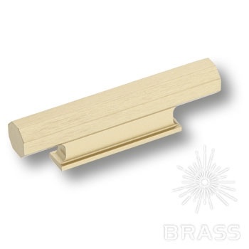 Brass Ручка профиль 9332 0032 ELX5 брашированная латунь 32 мм фото 1