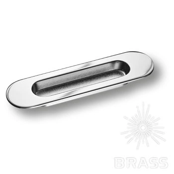 Brass Ручка врезная 3921-400 глянцевый хром фото 1