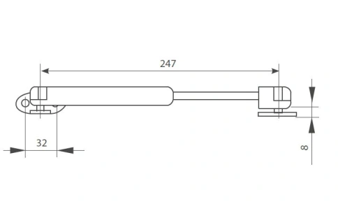 Газовый лифт MSL107A.080GR OPTIMA 80 N фото 2