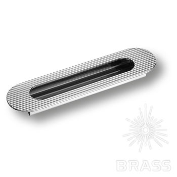 Brass Ручка врезная 1175 160MP02 глянцевый хром 160 мм фото 1