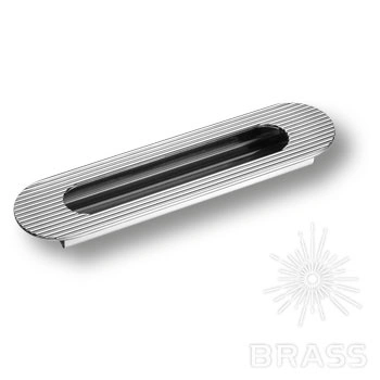 Brass Ручка врезная 1175 160MP02 глянцевый хром 160 мм фото 1
