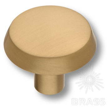 Brass Ручка кнопка 90-Champagne Gold матовая латунь фото 1