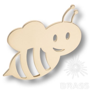 Brass Ручка скоба Пчела KKP-5008-0064-C25 матовое золото 64 мм фото 1