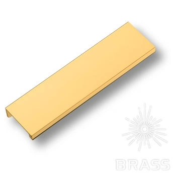 Brass Ручка торцевая 8926 0128 GL глянцевое золото 128 мм фото 1