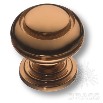 Brass Ручка кнопка 0712-008 латунь медный  фото 1