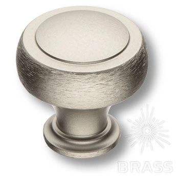 Brass Ручка кнопка 1915 0032 ELX2 брашированный никель фото 1
