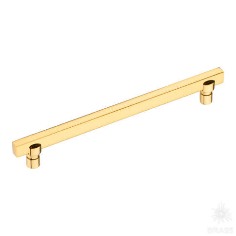 Brass Ручка скоба 2557-003-160 латунь глянцевое золото 160 мм фото 1