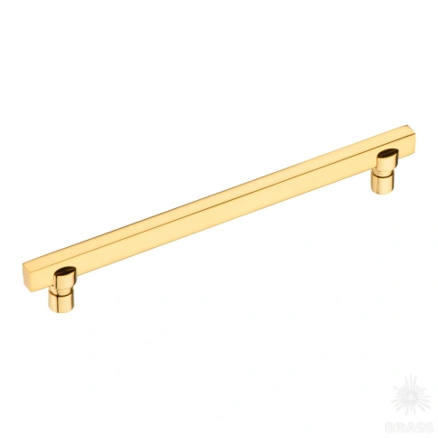 Brass Ручка скоба 2557-003-160 латунь глянцевое золото 160 мм фото 1