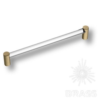Brass Ручка рейлинг эксклюзивная коллекция BU 016.192.36 полированная латунь 192 мм фото 1