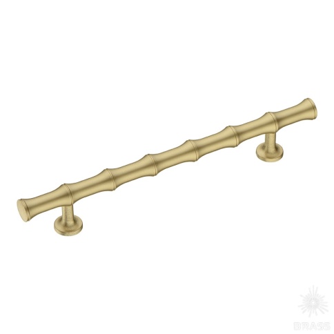 Brass Ручка скоба 9244 0160 ELX5-ELX5 брашированная латунь 160 мм фото 1
